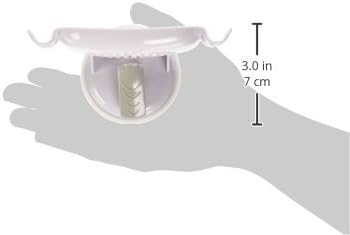 Mommy's Helper Safe-er-Grip Soap Dish with Razor Hooks, White Plastic