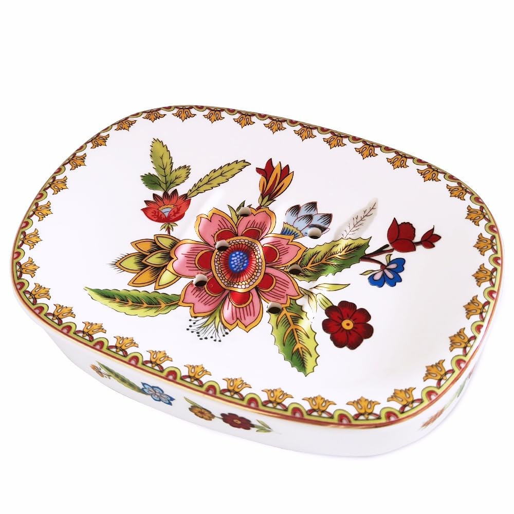 Self Draining Soap Dish, Double-Layer Bar Soap Tray(Style C)