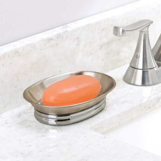 Design Soap Dish, Brushed Stainless Steel