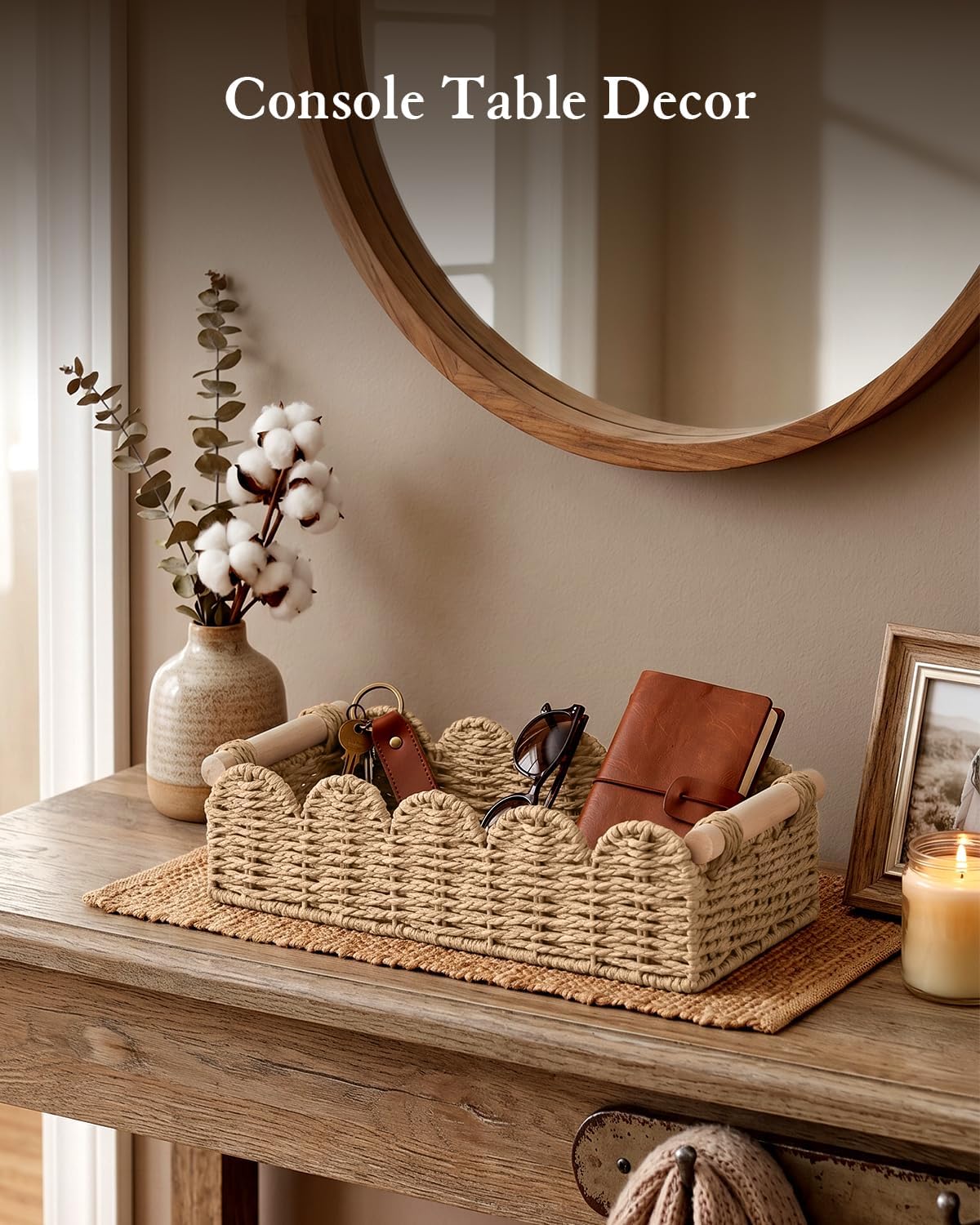Toilet Paper Storage Basket for Toilet Tank, Bathroom Organizer
