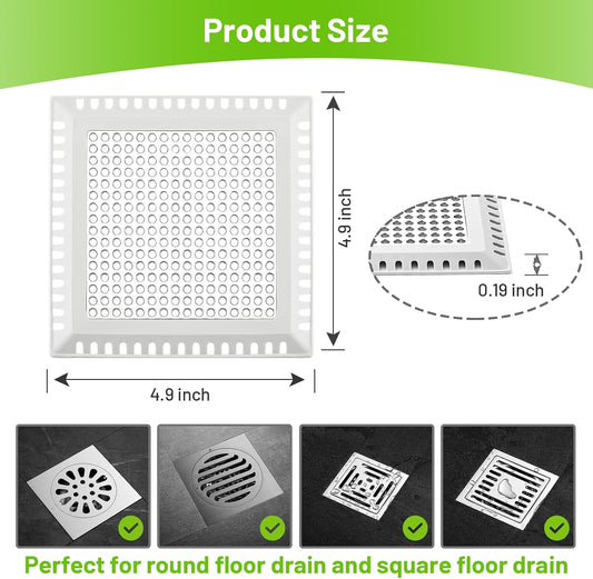 Aluvor Drain Hair Catcher,Shower Drain Cover Hair Catcher Shower Strainer