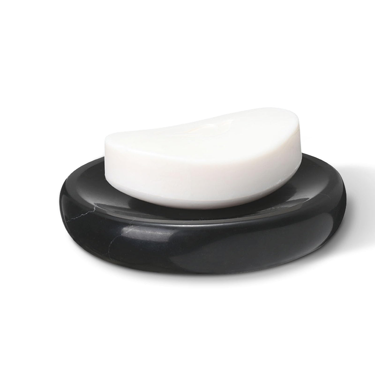 Natural Marble Soap Dish, Rectangle Emperador Dark Jewelry Dish