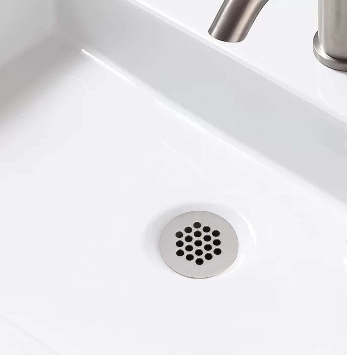 ZM Brass Grid Drain Strainer Assembly 1-1/4 Inch with Overflow Chrome