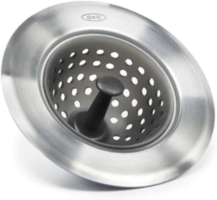 OXO Good Grips Silicone Sink Drain Strainer, Kitchen Sink Stopper