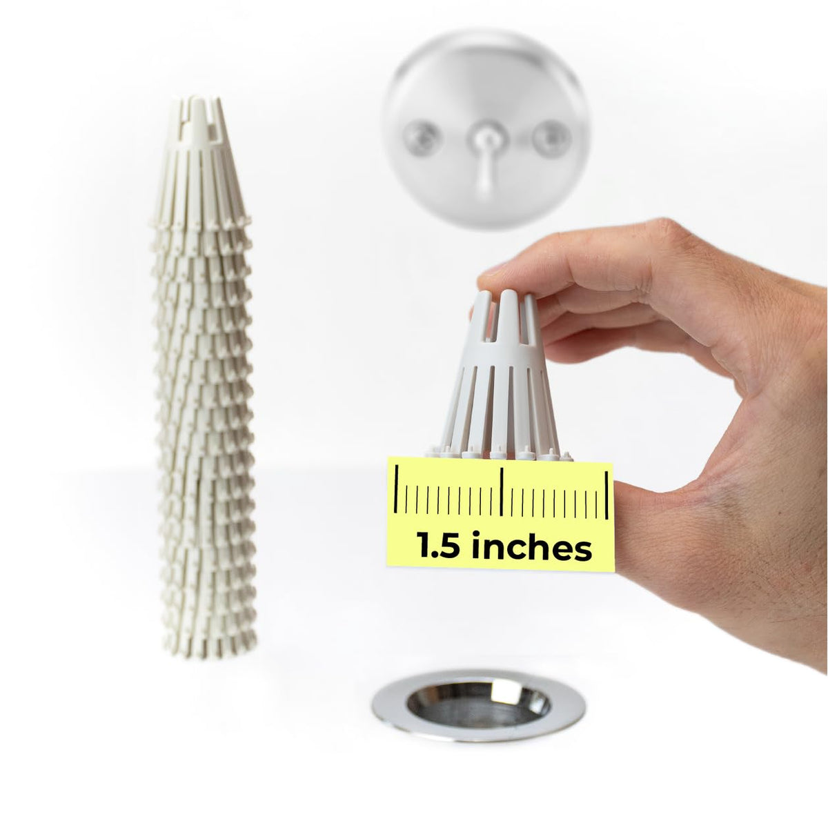 Disposable HairClaw 20 Pack | Bathtub Hair Catcher Strainer Trap for Standard Size 1.75 inch Tub Drain | Eco-Friendly Bioplastic