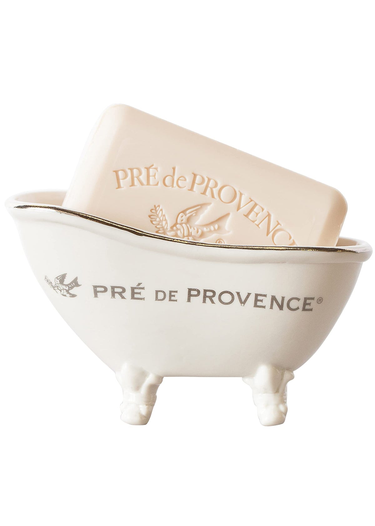 Pre de Provence with a White-Washed Terracotta Finish Soap Dish, 8.8 Ounce (Pack of 1)