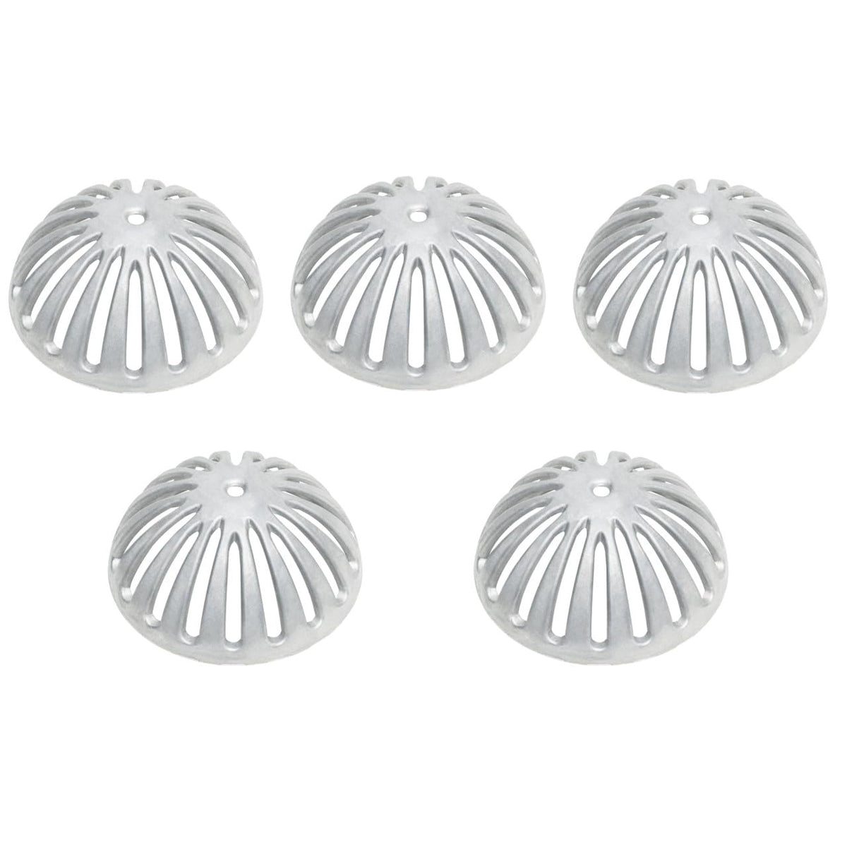 Leyso Heavy Duty Aluminum Dome Floor Drain Cover and Drain Strainer, Removable Outdoor Drain Cover, Dome Strainer for Restaurant, Home, Garden, Roof Top 5-1/4" Diameter x 2-1/4"H (1 PCS)