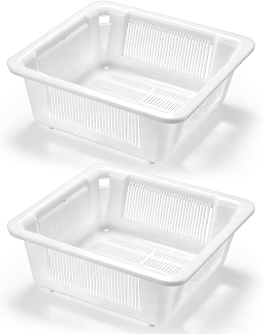 Tuanse 2 Pcs 8.5 x 8.5 x 3 Inch Floor Drain Strainer Sink Drain Covers