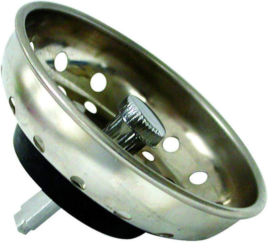 Danco 88275 3-1/4 inch Kitchen Sink Basket Strainer Splash Guard with Stationary Post, Stainless Steel