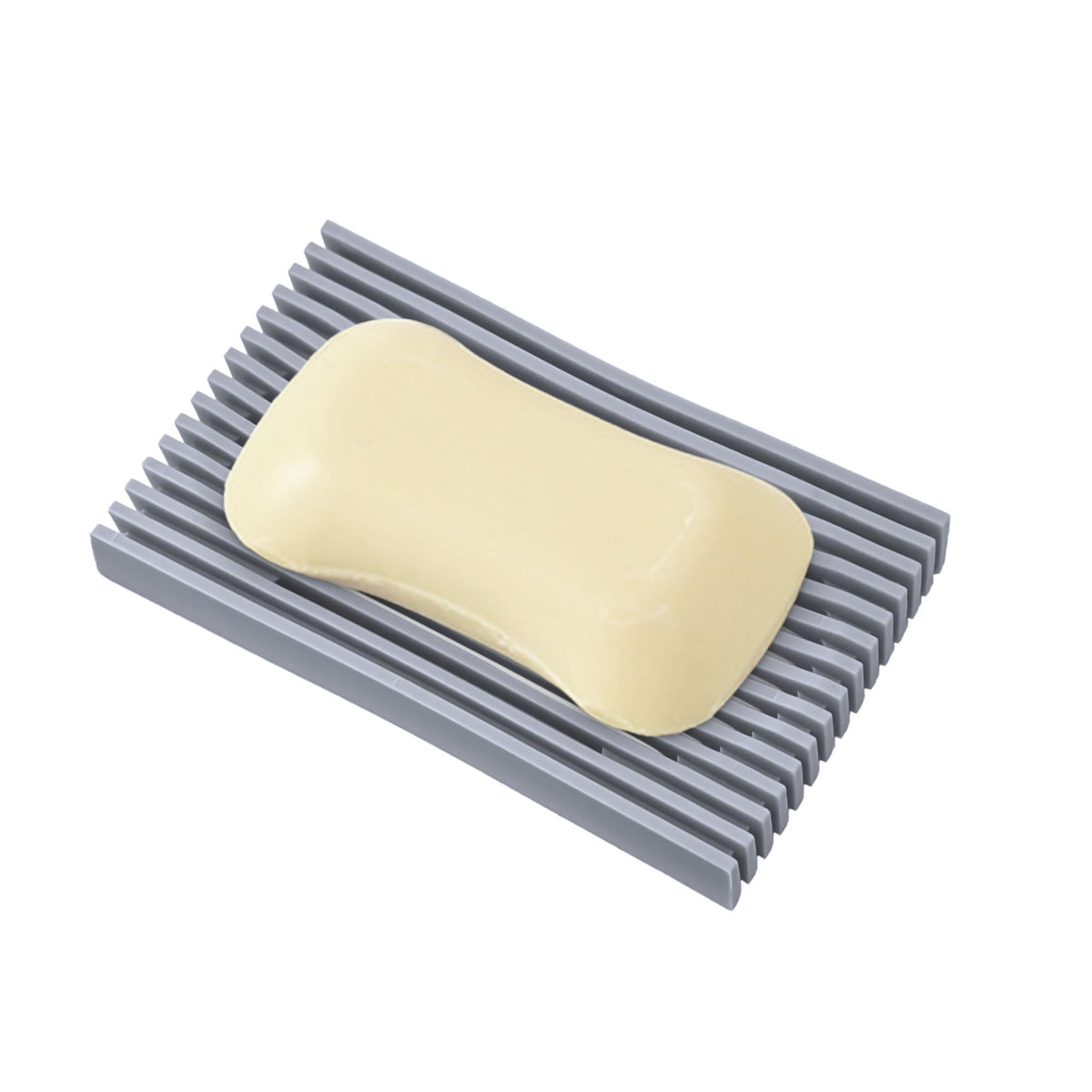 Aoheuo Modern Bamboo Fiber soap Holder and soap Dish Combination (Removable),5.12 Long by 3 Wide, 0.98 inches high, Used in Kitchens, bathrooms, and bar Sinks (White(2 Pack))