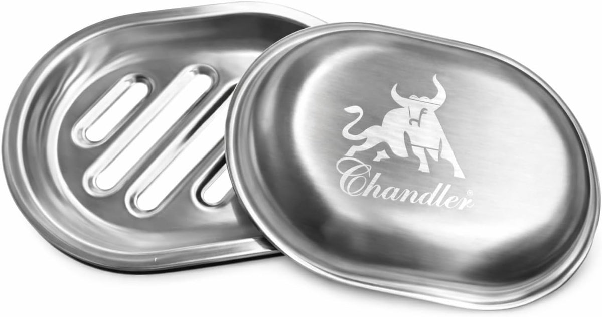 Chandler Stainless Steel Soap Dish, Brushed Nickel Draining Bar Holder