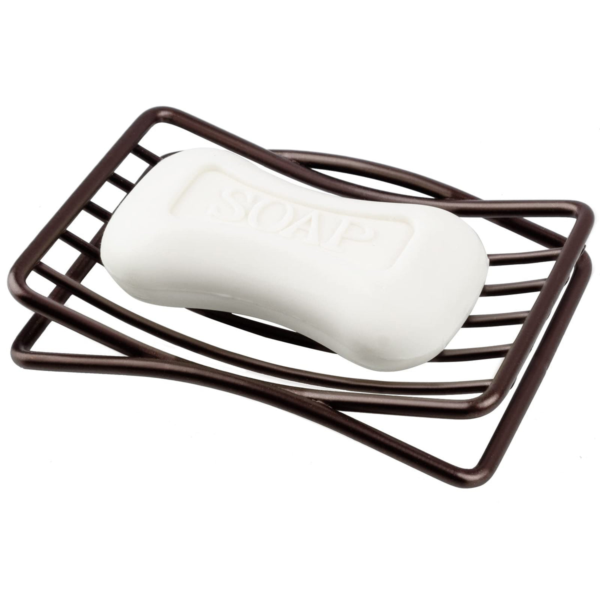 Bar Soap Dish Holder for Shower Bathroom Stainless Steel Rust Proof Self Draining, Chrome-2 Pack