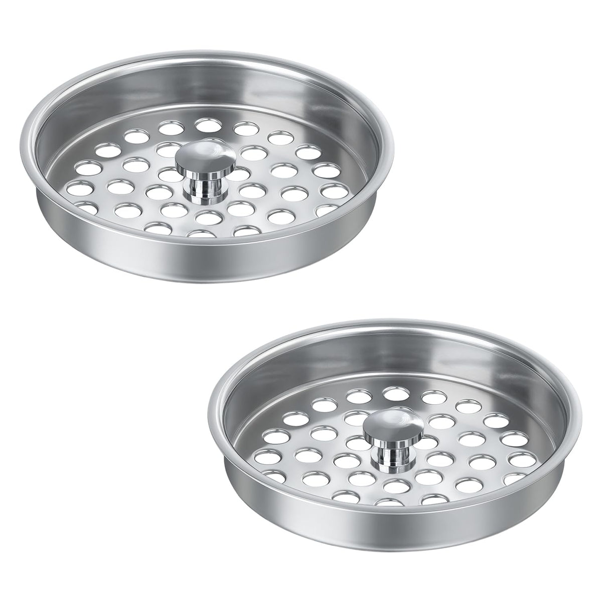 Commercial-Grade Garbage Disposal Basket Strainer Cover, Large Drain Holes
