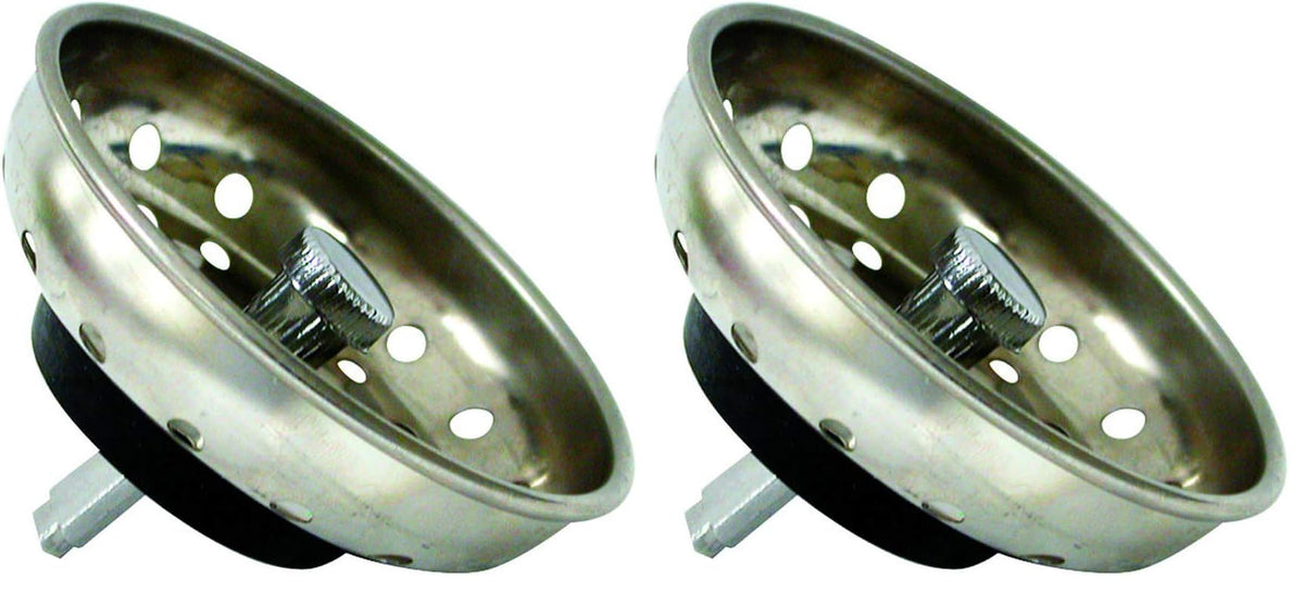 Danco 88275 3-1/4 inch Kitchen Sink Basket Strainer Splash Guard with Stationary Post, Stainless Steel