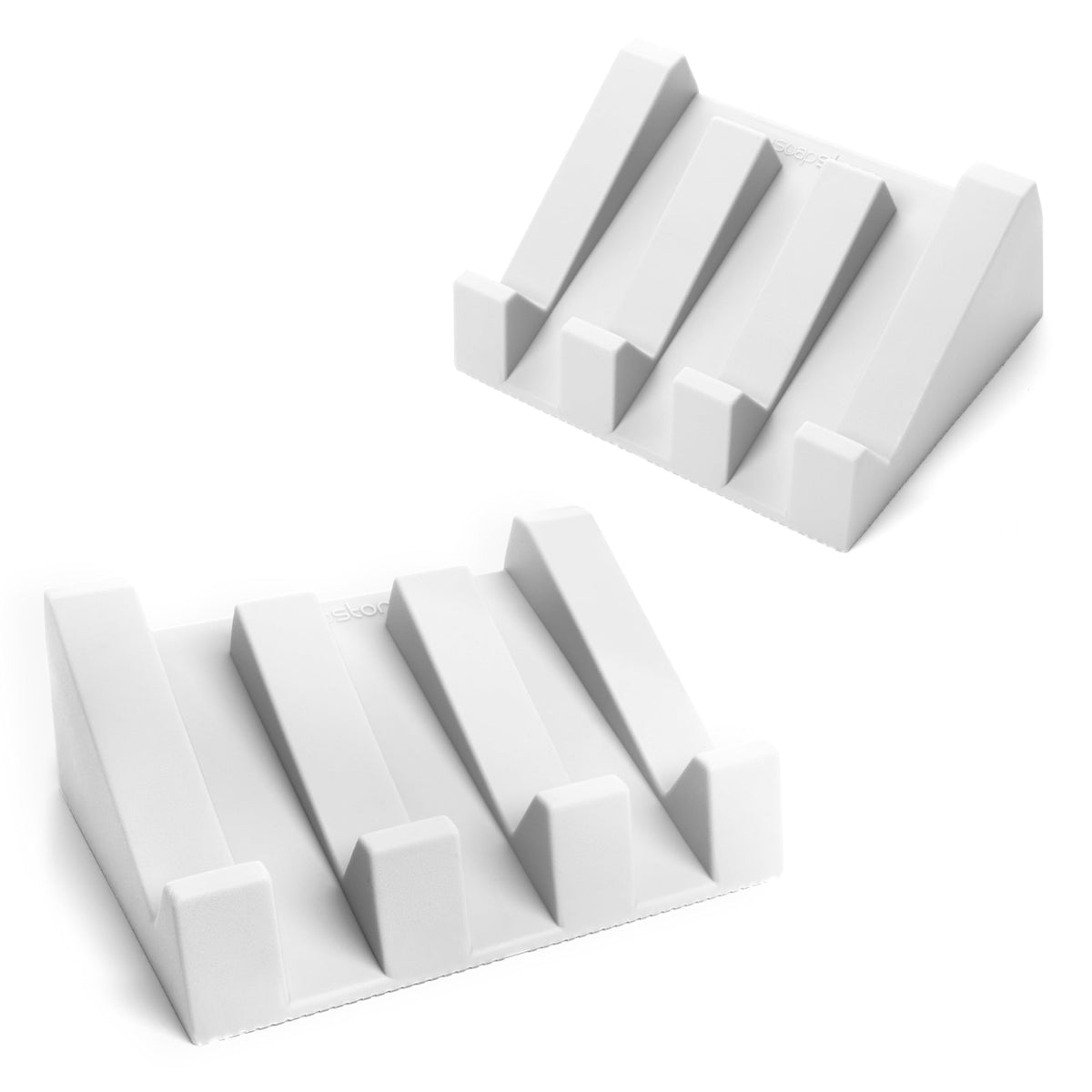 Silicone Soap Dish (USA Patented) Self Draining Bar Soap Holder for Shower Bathroom Sink, Drying Soap Dish Tray Sponge Holder Easy Cleaning Soap Saver Travel Accessories (Beige, 1)
