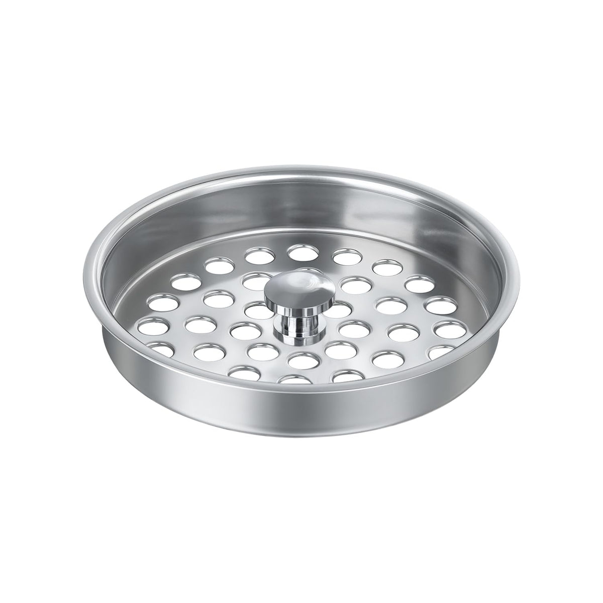 Commercial-Grade Garbage Disposal Basket Strainer Cover, Large Drain Holes