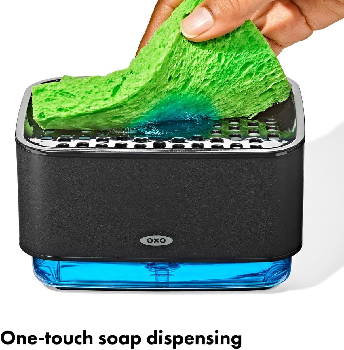 OXO Good Grips Soap Dispensing Sponge Holder - Matte Black