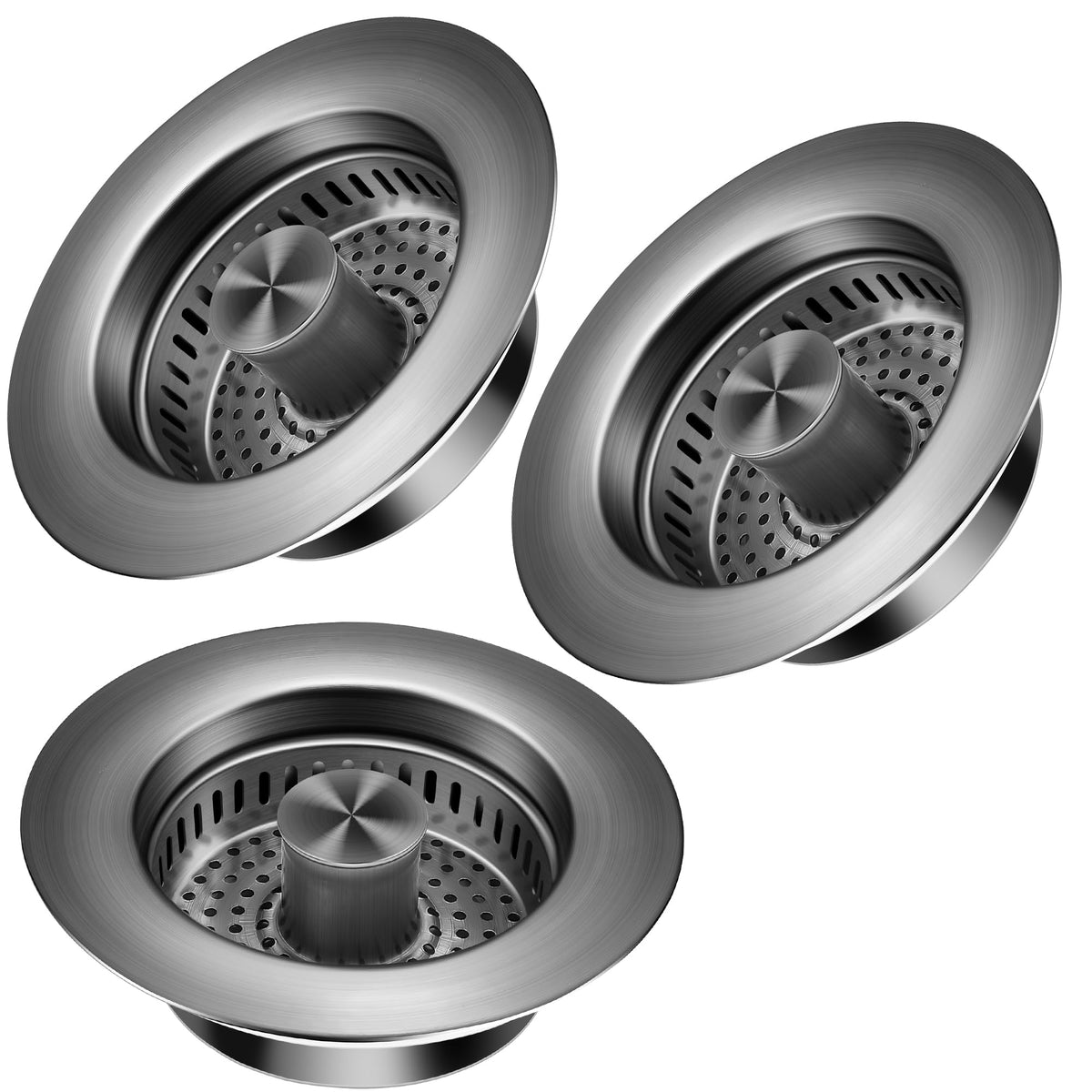 TGOSOMT Kitchen Sink Drain Strainer Stopper, Anti-Clog & Quick Drain