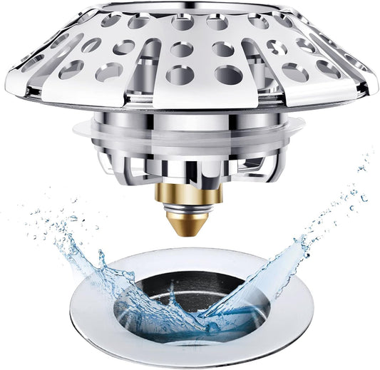 AzWzz Tub Stopper Bathtub Drain Stopper Plug, Pop Up Tub Drain Hair Catcher