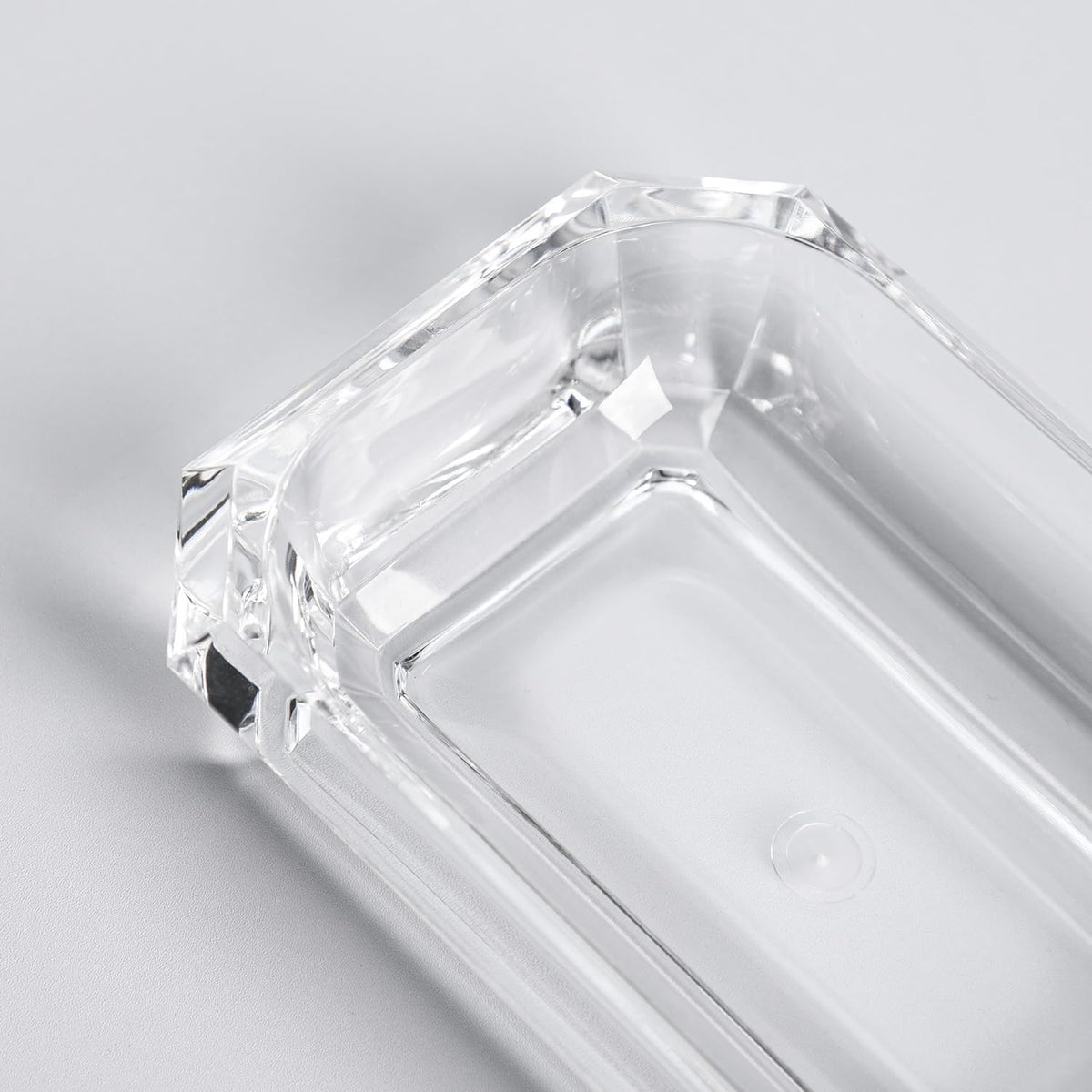 WAIT FLY Acrylic Soap Holder Bathroom Balcony Laundry Pool Decorative Soap Dish-Transparent-1 PCS