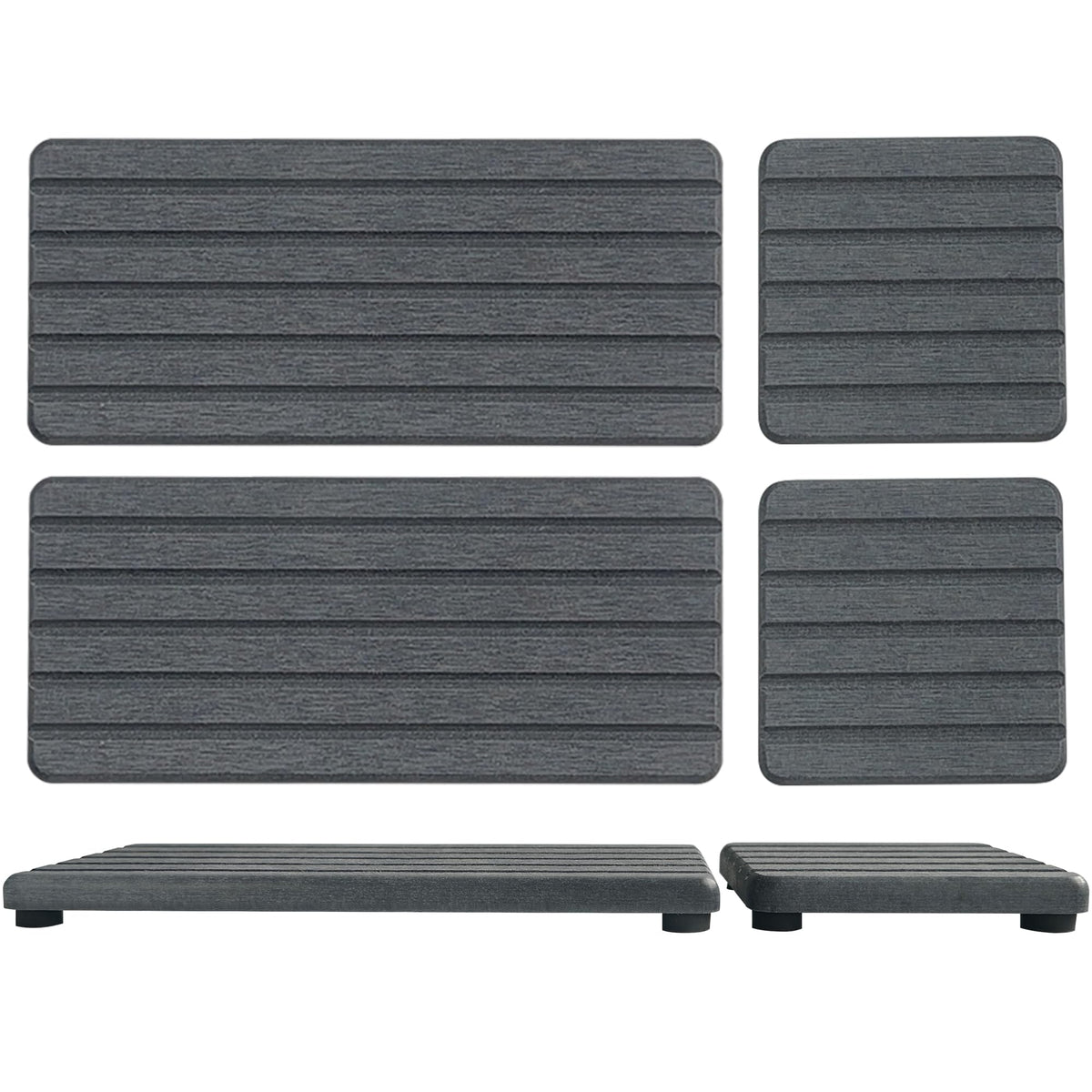 NiuYichee Set of 4 Water Absorbent Diatomite Coasters, Dish Soap Stone Tray