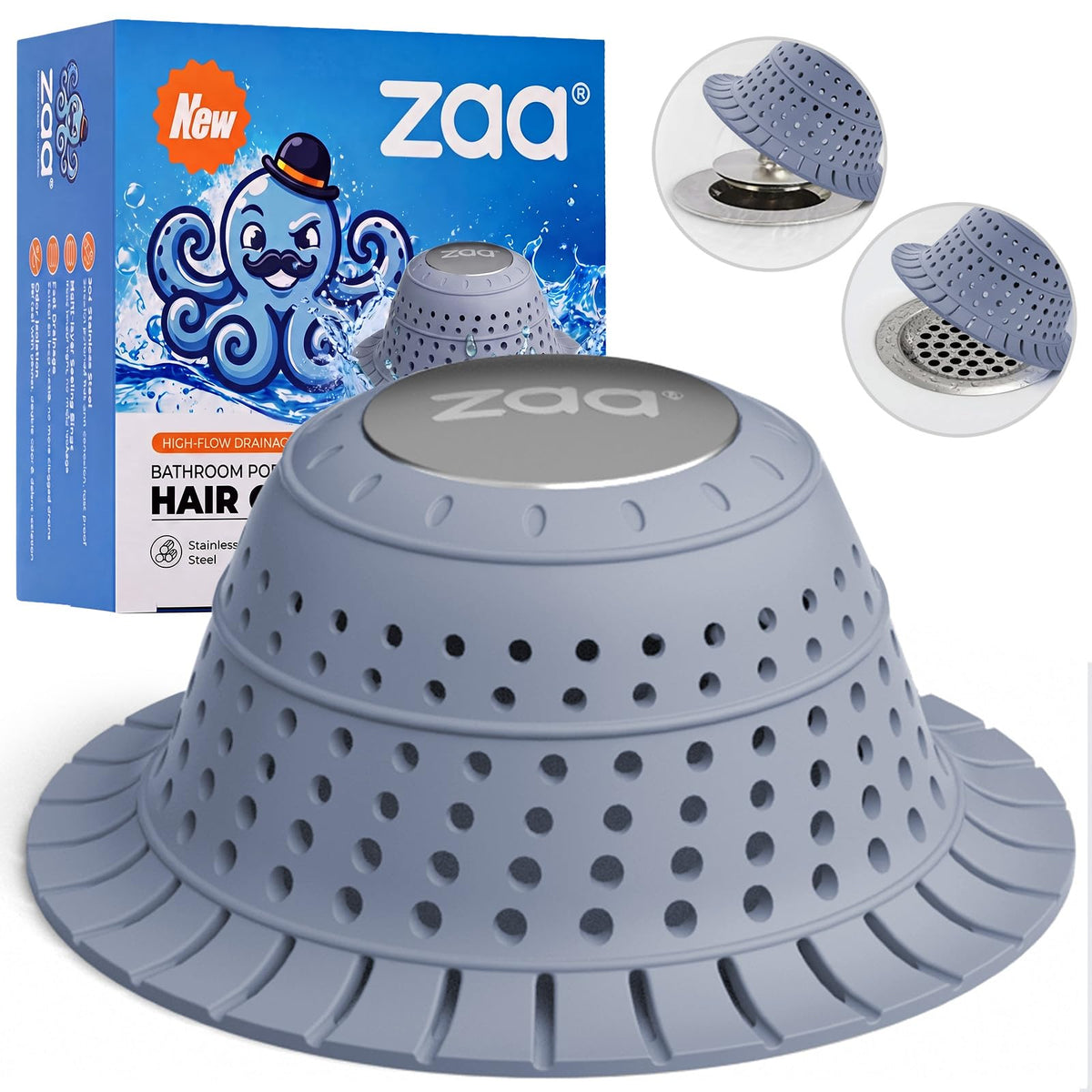 zaa Shower Drain Hair Catcher Bathtub Drain Cover Strainer Protector