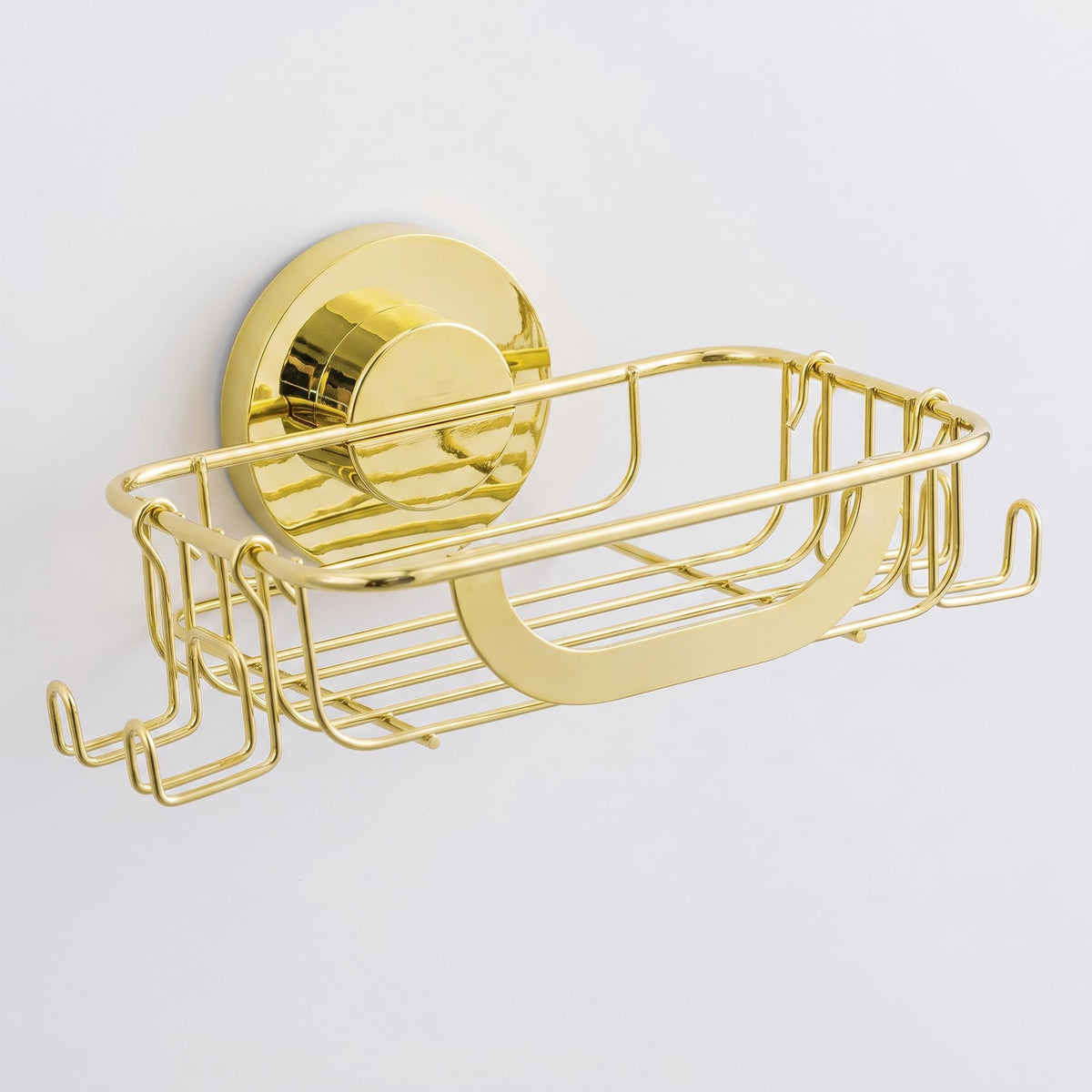 LEVERLOC Bar Soap Holder with Hooks, Suction Cup Soap Dish Stainless Steel