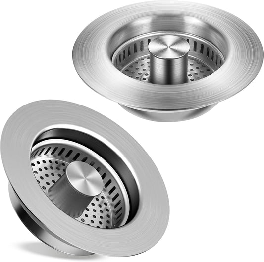 TGOSOMT Kitchen Sink Drain Strainer Stopper, Anti-Clog & Quick Drain