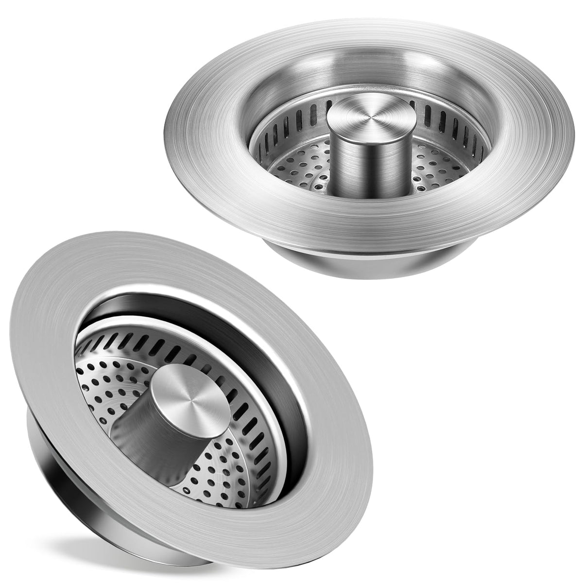 TGOSOMT Kitchen Sink Drain Strainer Stopper, Anti-Clog & Quick Drain