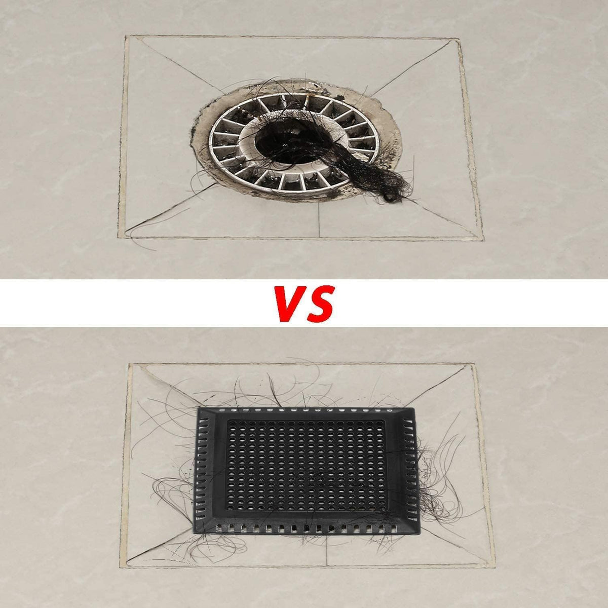 Aojuxix Shower Drain Hair Catcher/Drain Protector/Shower Drain Cover