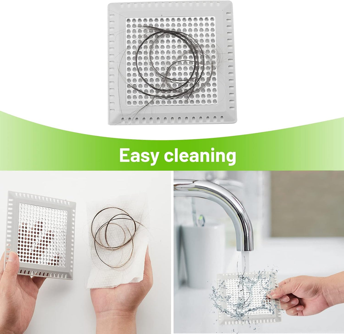 Aluvor Drain Hair Catcher,Shower Drain Cover Hair Catcher Shower Strainer