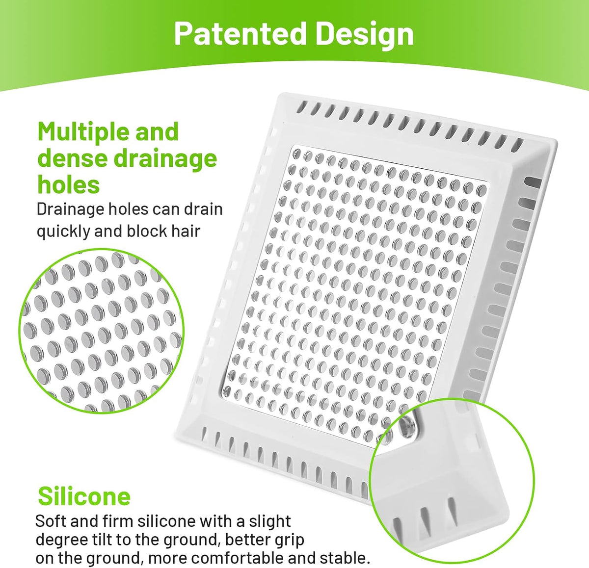 Aluvor Drain Hair Catcher,Shower Drain Cover Hair Catcher Shower Strainer