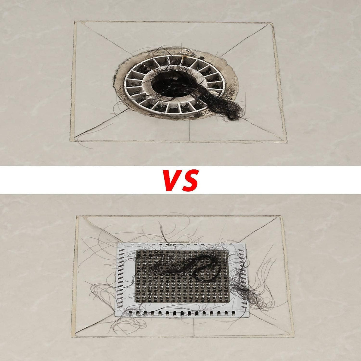 Aojuxix Shower Drain Hair Catcher/Drain Strainer/Shower Drain Cover