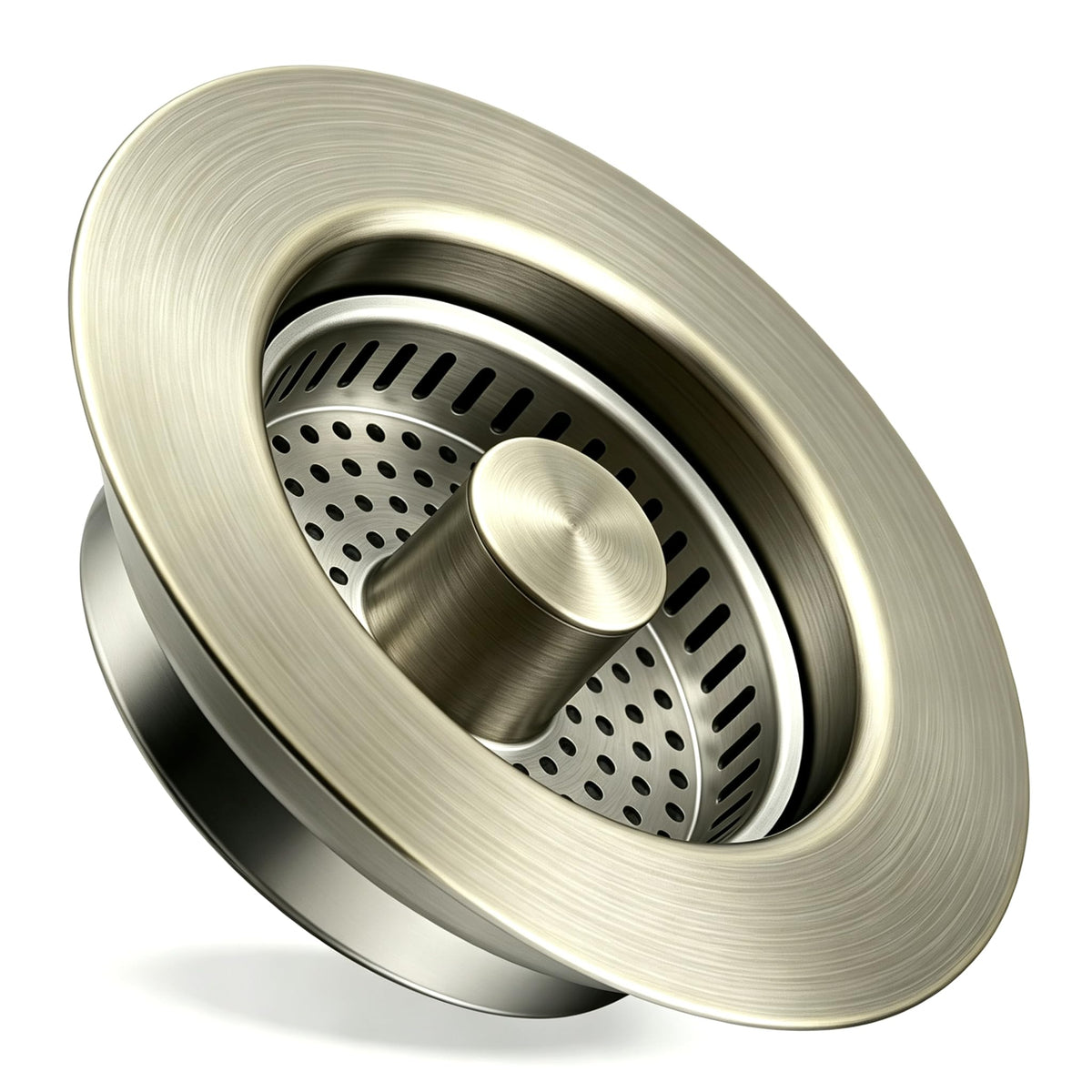 TGOSOMT Kitchen Sink Drain Strainer Stopper, Anti-Clog & Quick Drain