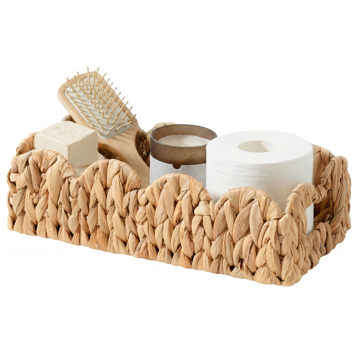StorageWorks Toilet Paper Basket, Small Bathroom Basket Organizer