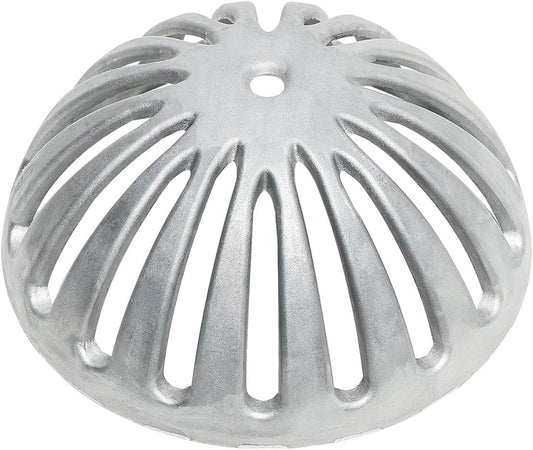 Leyso Heavy Duty Aluminum Dome Floor Drain Cover and Drain Strainer, Removable Outdoor Drain Cover, Dome Strainer for Restaurant, Home, Garden, Roof Top 5-1/4" Diameter x 2-1/4"H (1 PCS)
