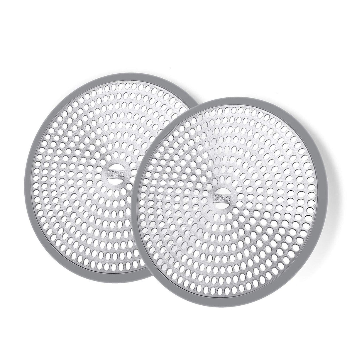 LEKEYE Shower Drain Hair Catcher/Strainer/Stainless Steel and Silicone