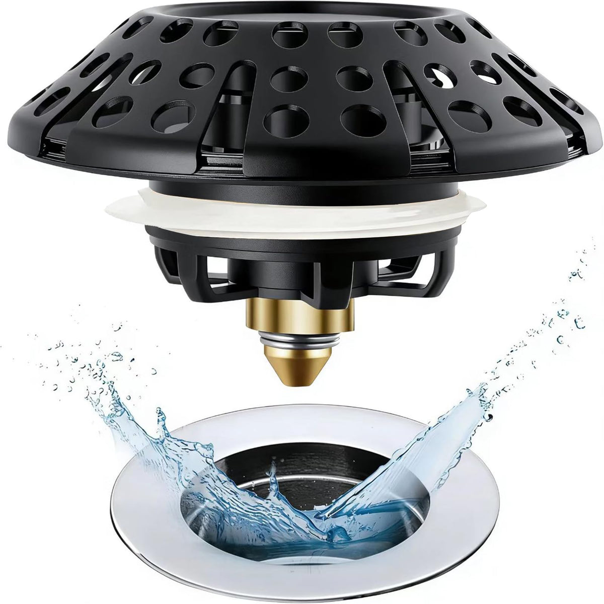 AzWzz Tub Stopper Bathtub Drain Stopper Plug, Pop Up Tub Drain Hair Catcher