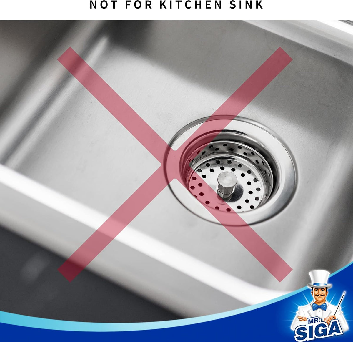 MR.SIGA Bathroom Sink Strainer Bathtub Lavatory Sink Drain Strainer, 3 Pack