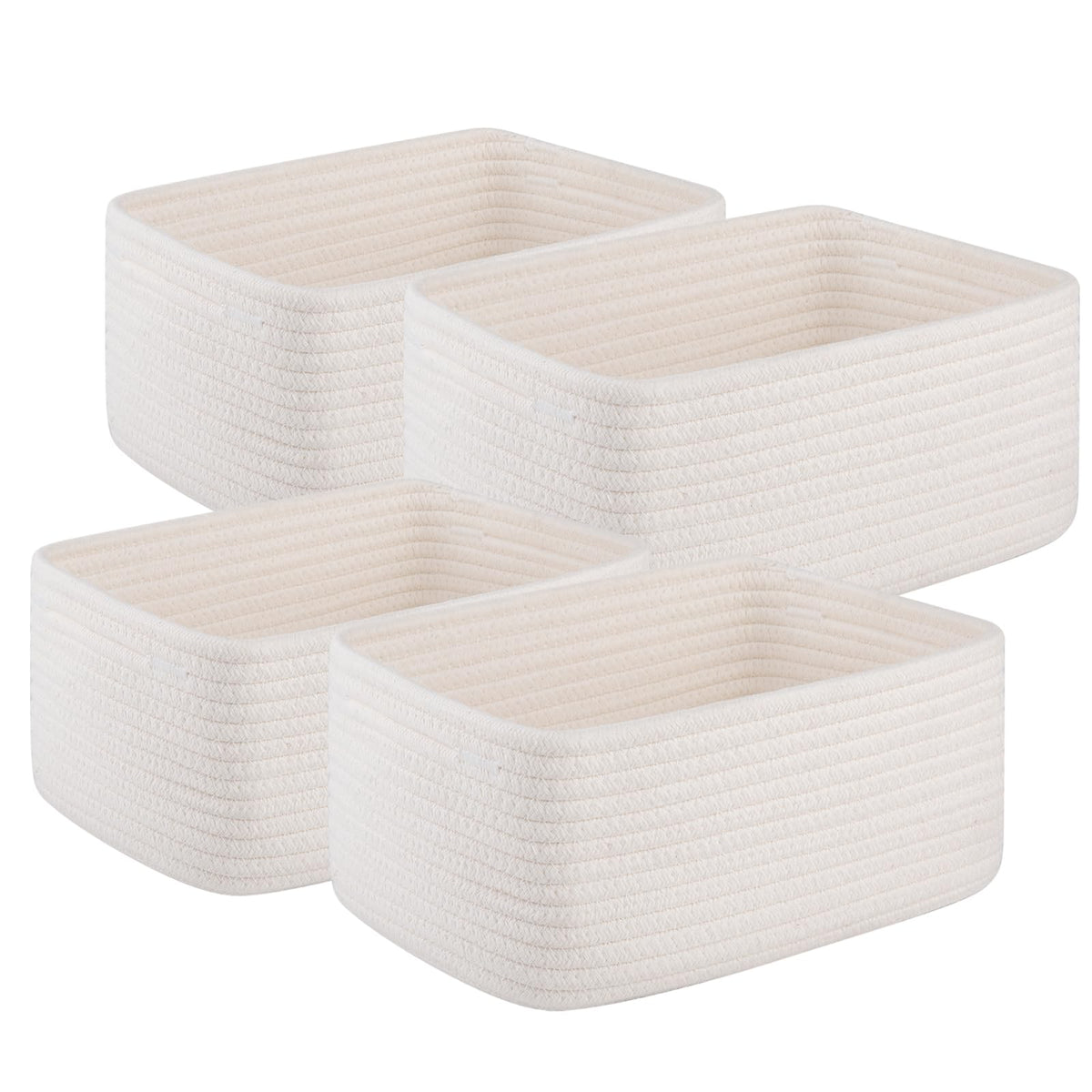 OIAHOMY 4 PACK 7L Storage Baskets for Organizing Storage Bins Brown
