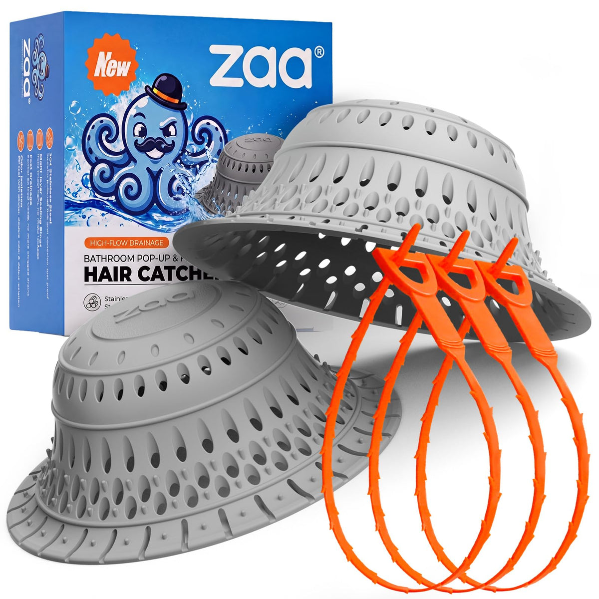 zaa Shower Drain Hair Catcher Bathtub Drain Cover Strainer Protector