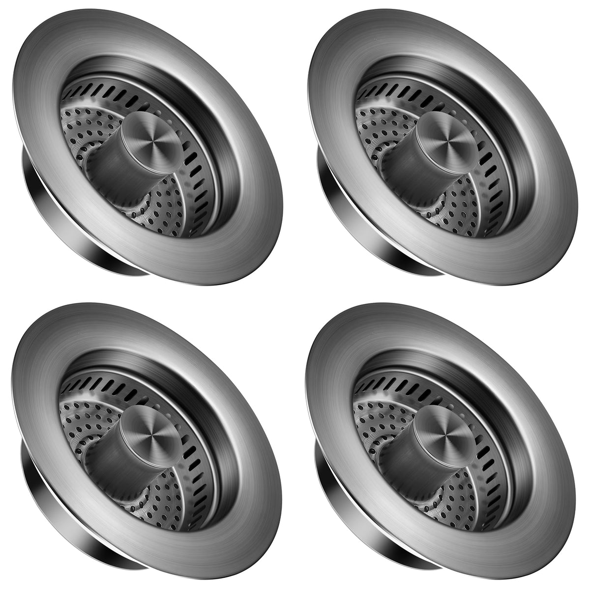 TGOSOMT Kitchen Sink Drain Strainer Stopper, Anti-Clog & Quick Drain