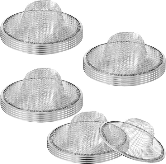 20 Pcs Stainless Steel Sink Strainers, 4.5" Diameter Mesh Sink Drain Strainers, Slop Basket Filter Traps for Kitchen Sinks, Bathroom Sinks, Shower Drains, and Floor Drains