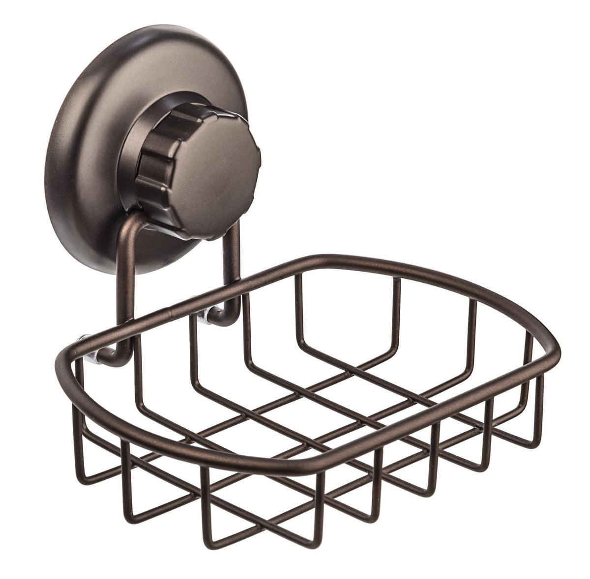 HASKO 2-Pack Suction Cup Soap Holder – Bar Soap Dish for Shower with Hooks for Bathroom – Optional Mounting with Adhesive Tape or Glue – Includes 2 Soap Savers – Stainless Steel SS304 - Silver