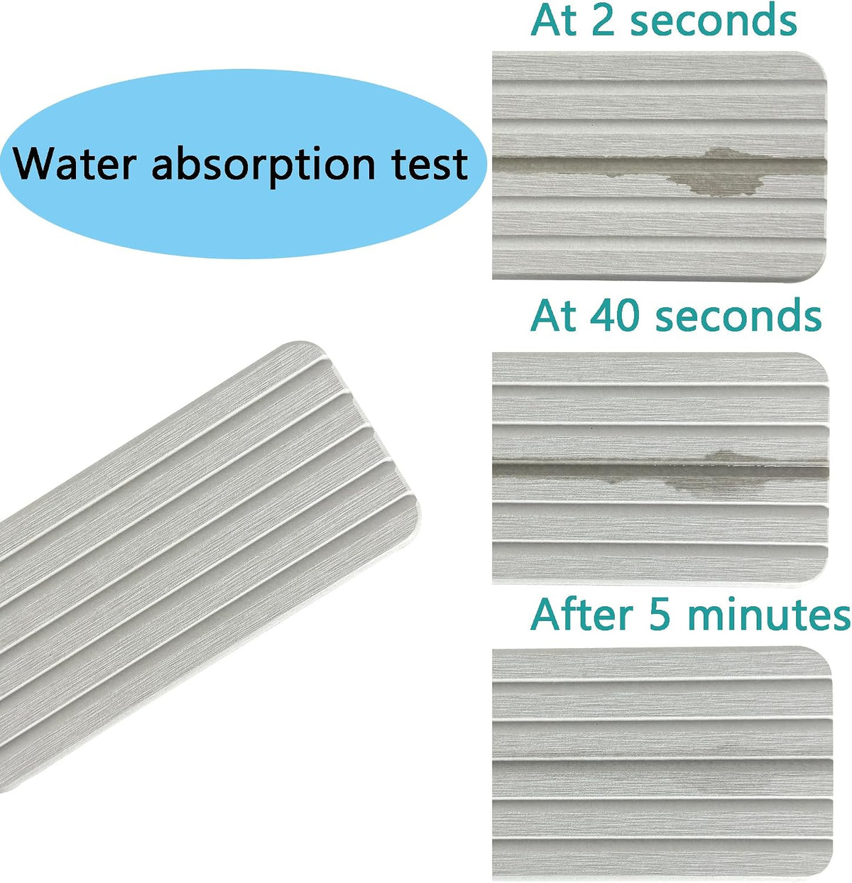 NiuYichee Set of 4 Water Absorbent Diatomite Coasters, Dish Soap Stone Tray