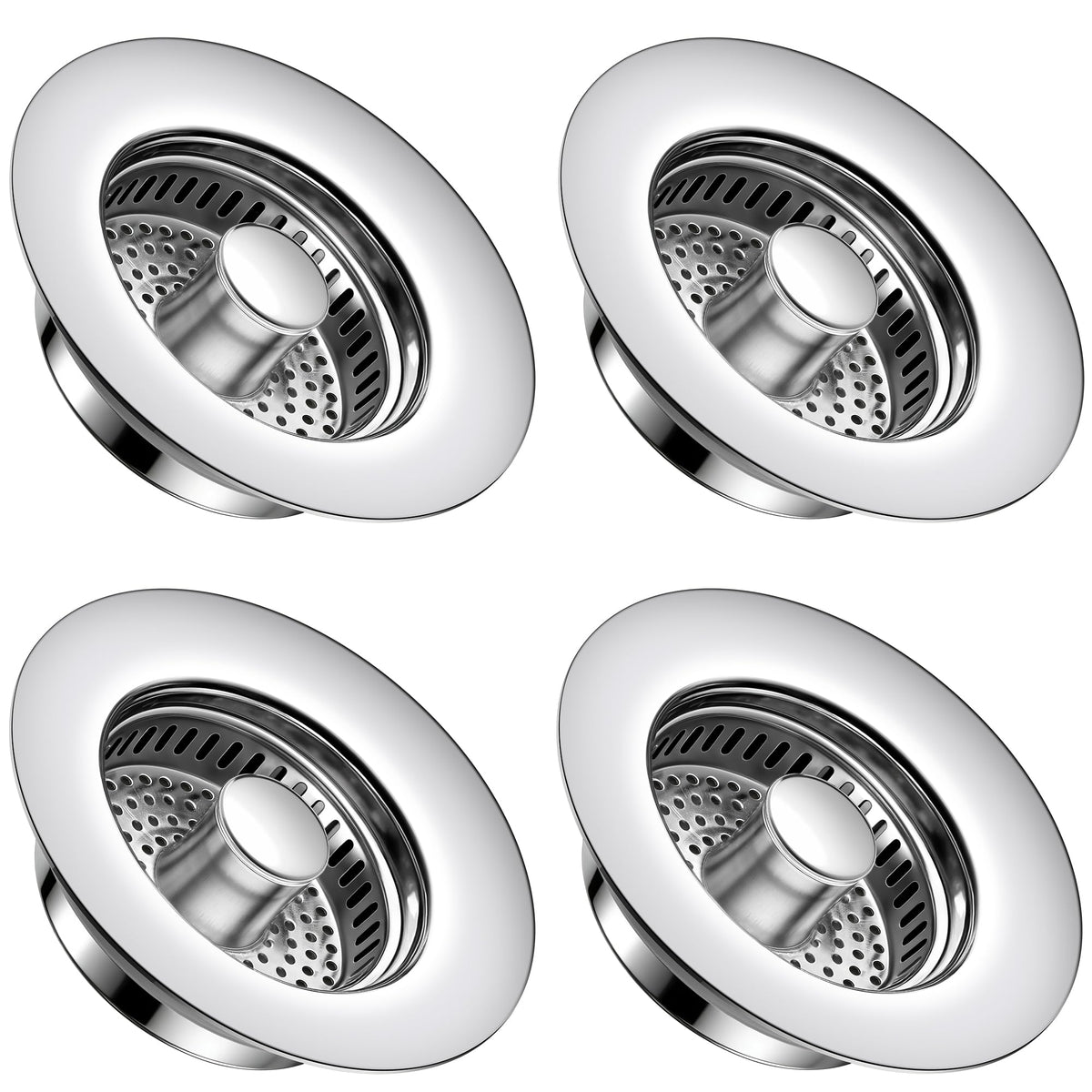 TGOSOMT Kitchen Sink Drain Strainer Stopper, Anti-Clog & Quick Drain