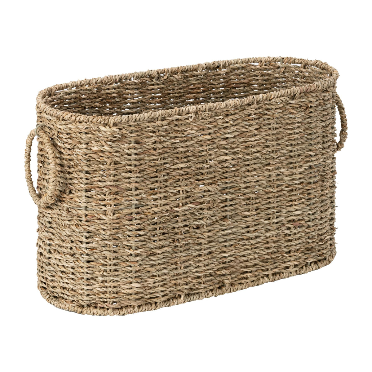 StorageWorks Wicker Toilet Paper Storage Basket, Natural Seagrass