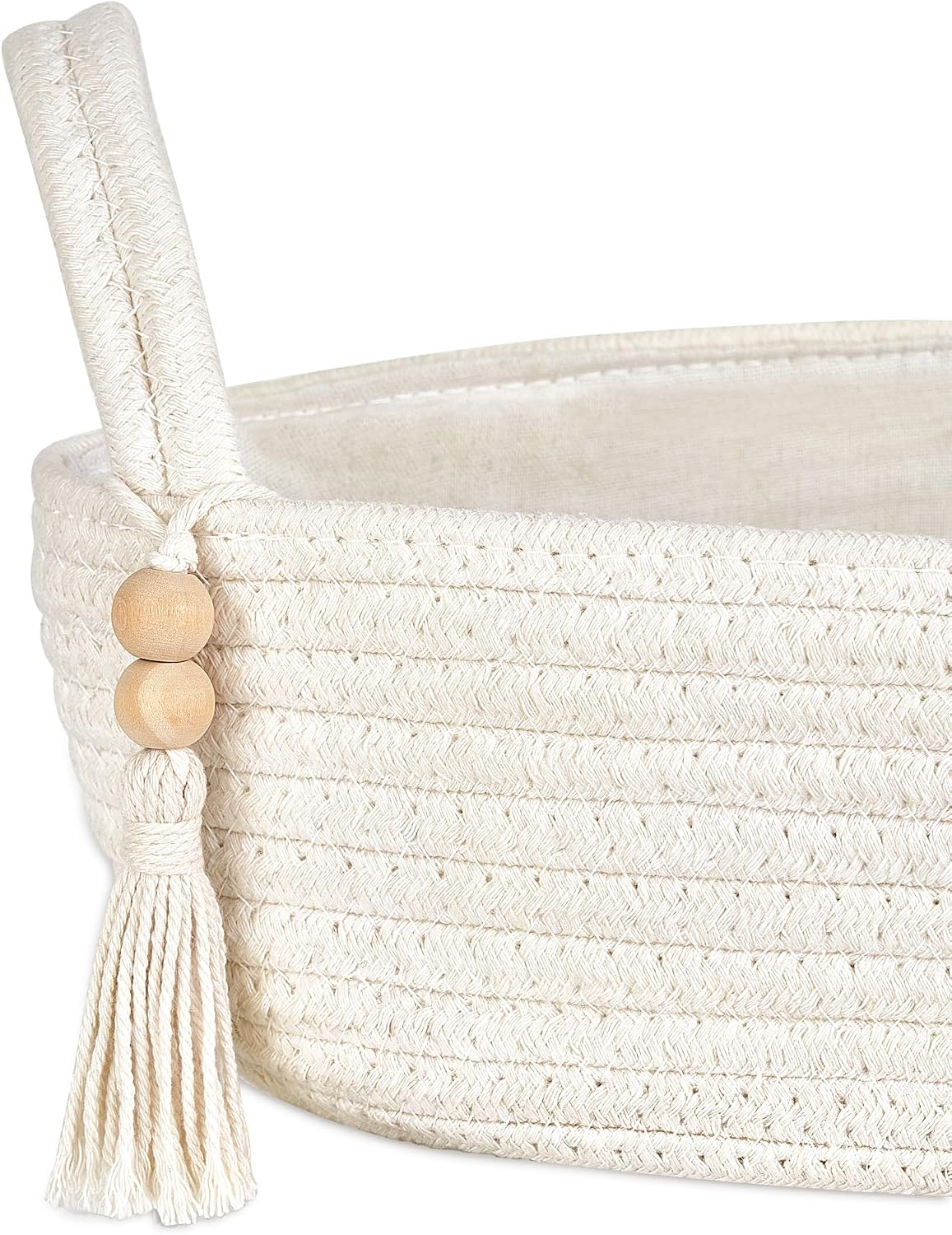 Mkono Toilet Paper Basket, Boho Bathroom Decor, Small Storage Organizer